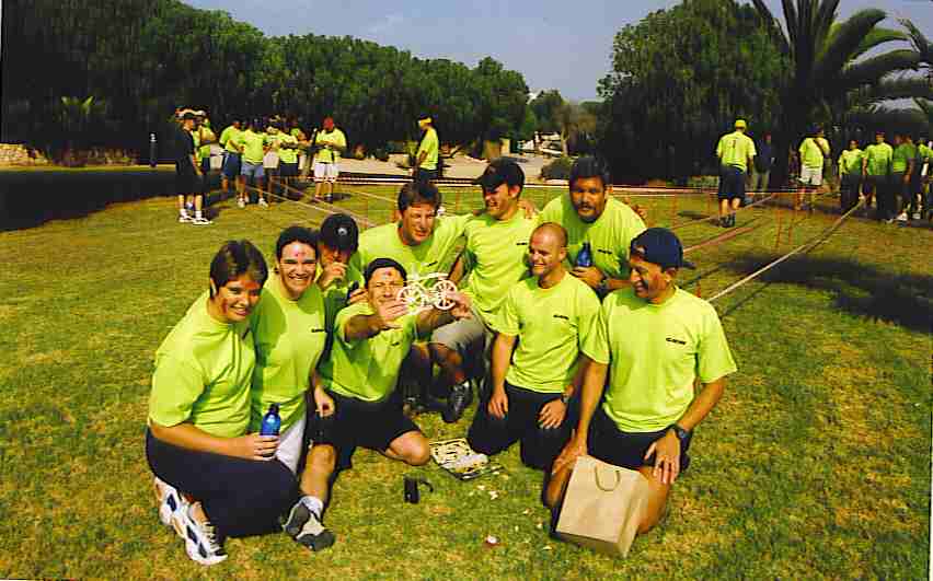 A team ready for teambuild adventure